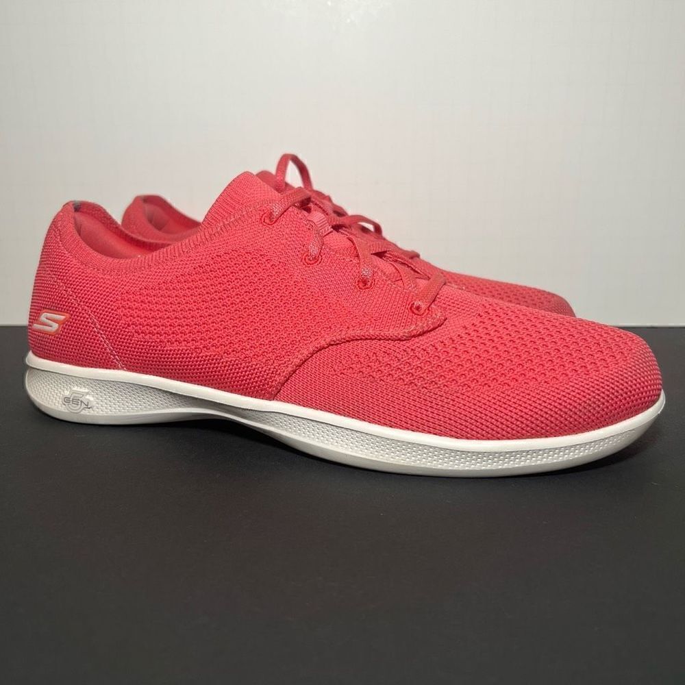 Womens SKECHERS Go Step Lite Align Pink Comfort Shoes / Size 11